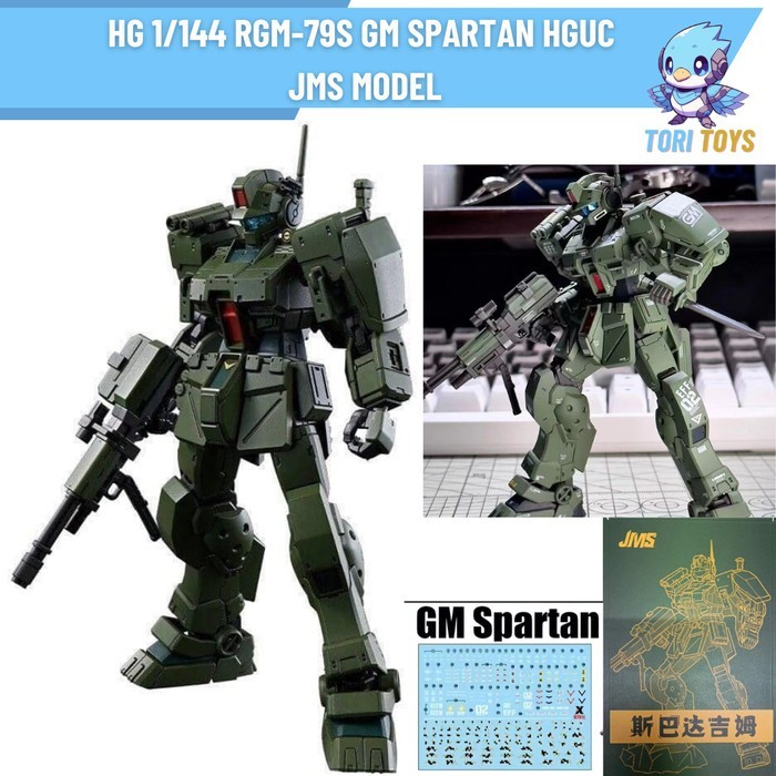 Cuci Gudang Hg 1/144 Rgm 79Gs Gm Spartan Fighter Jms Model Robot