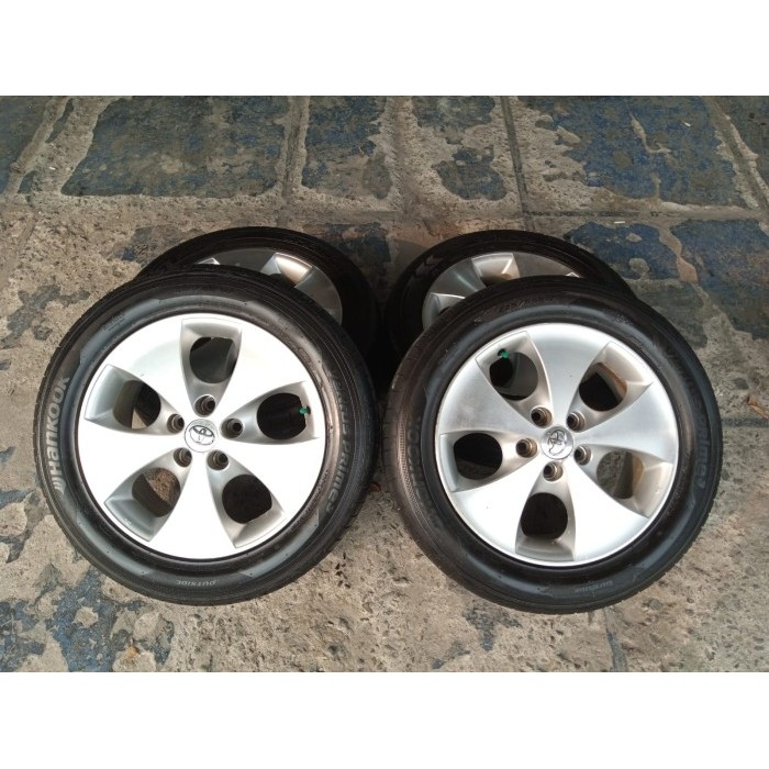 Velg original bekas murah oem alphard ring 17 lubang 5x114 +ban seken