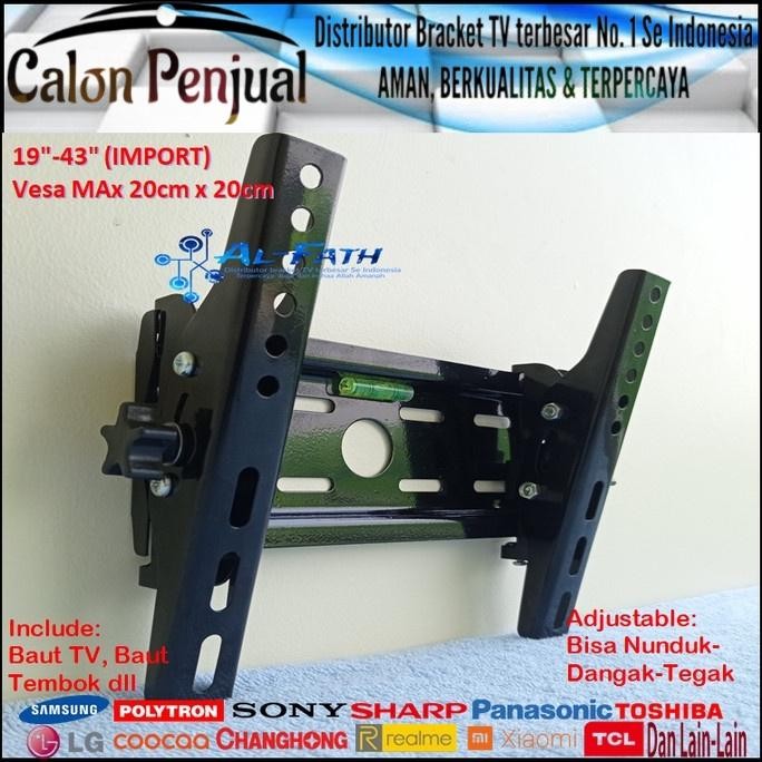 cket TV POLYTRON 19 s/d 43 inch IMPORT QUALITY Garansi 100% cocok