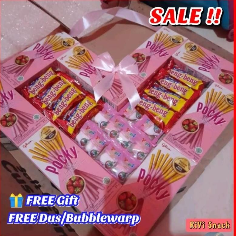 

Promo!! Hampers Pocky Love Wisuda Ulang Tahun Sunatan Parcel/Bucket Snack