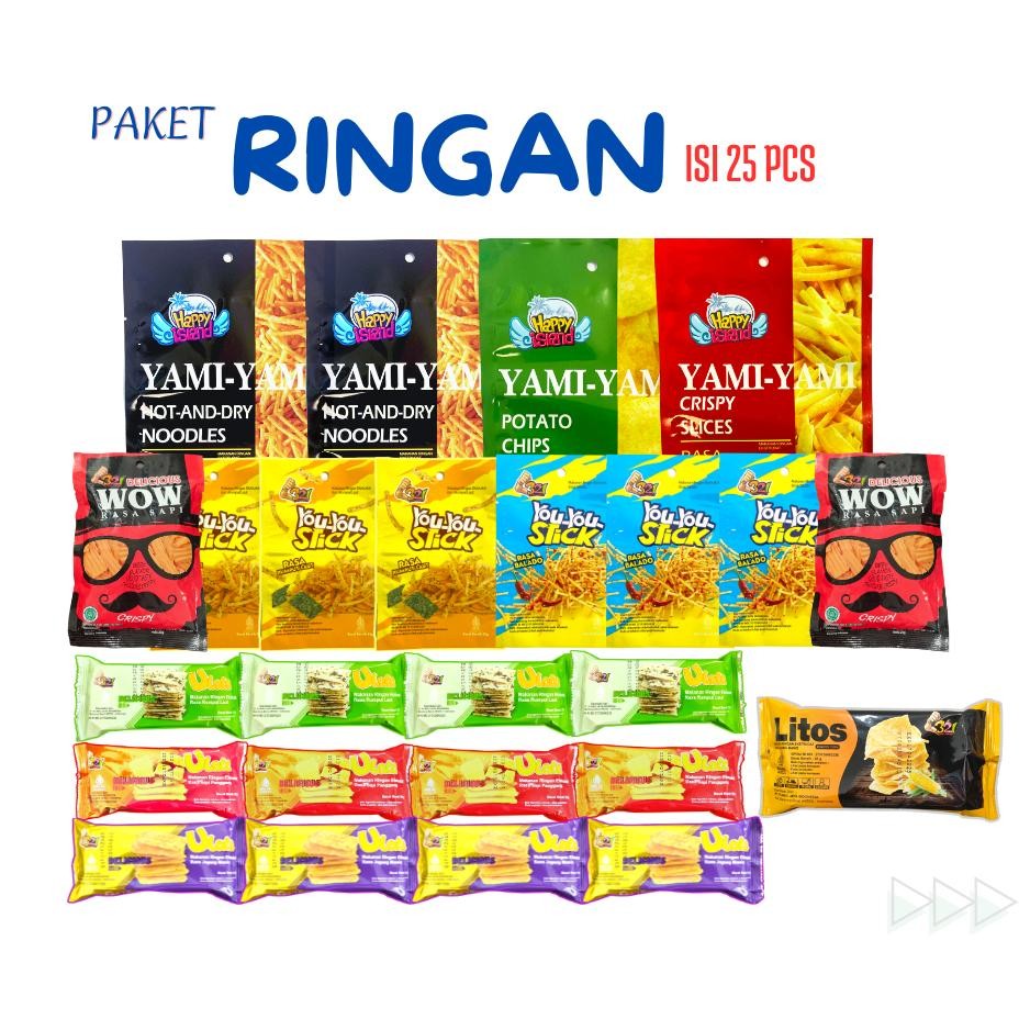 

Paket Snack Ringan Temani Akhir Bulanmu Dengan Isi 25Pcs Bonus Snack 5Pcs