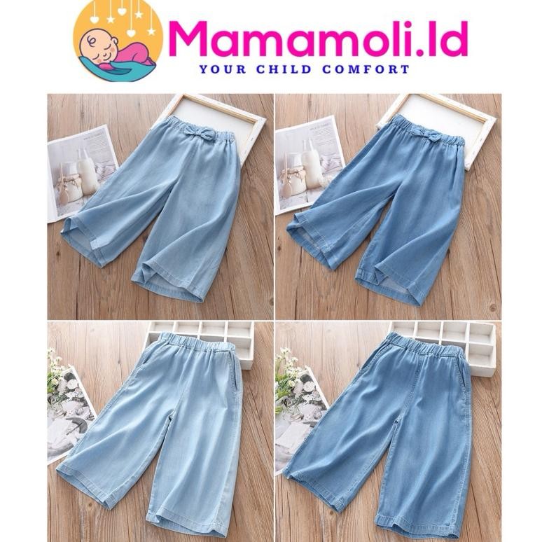 Celana Denim Kulot Anak Perempuan Cewek / Celana Panjang Anak Cewek