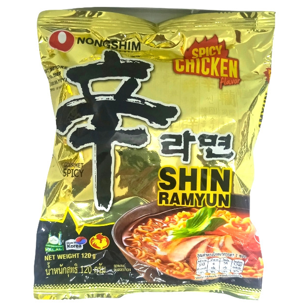 

S14501 MIE KOREA NONGSHIM SPICY CHICKEN 120GR BKS MAJU BERSAMA (20250131)