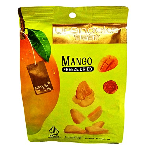 

S16297 SNACK URSNACKS FREEZE DRIED MANGGO 32GR POUCH MAJU BERSAMA (20241225)