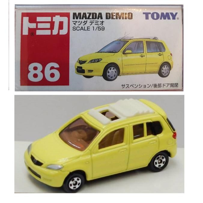 Tomica no 86 Mazda Demio TOMY Biru Blue