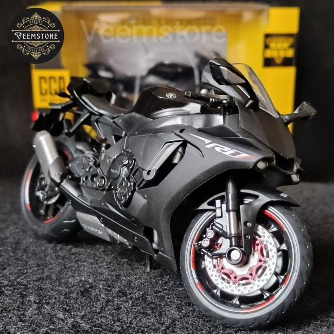 Die Cast 1:12 Yamaha YZF-R1 [CCA] Black Doff