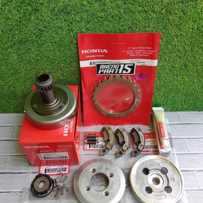 Paket Lengkap Lonceng Kwb+Rumah Kampas Kopling+Kampas Ganda+Kampas Kopling Cage Revo Absolute Blade
