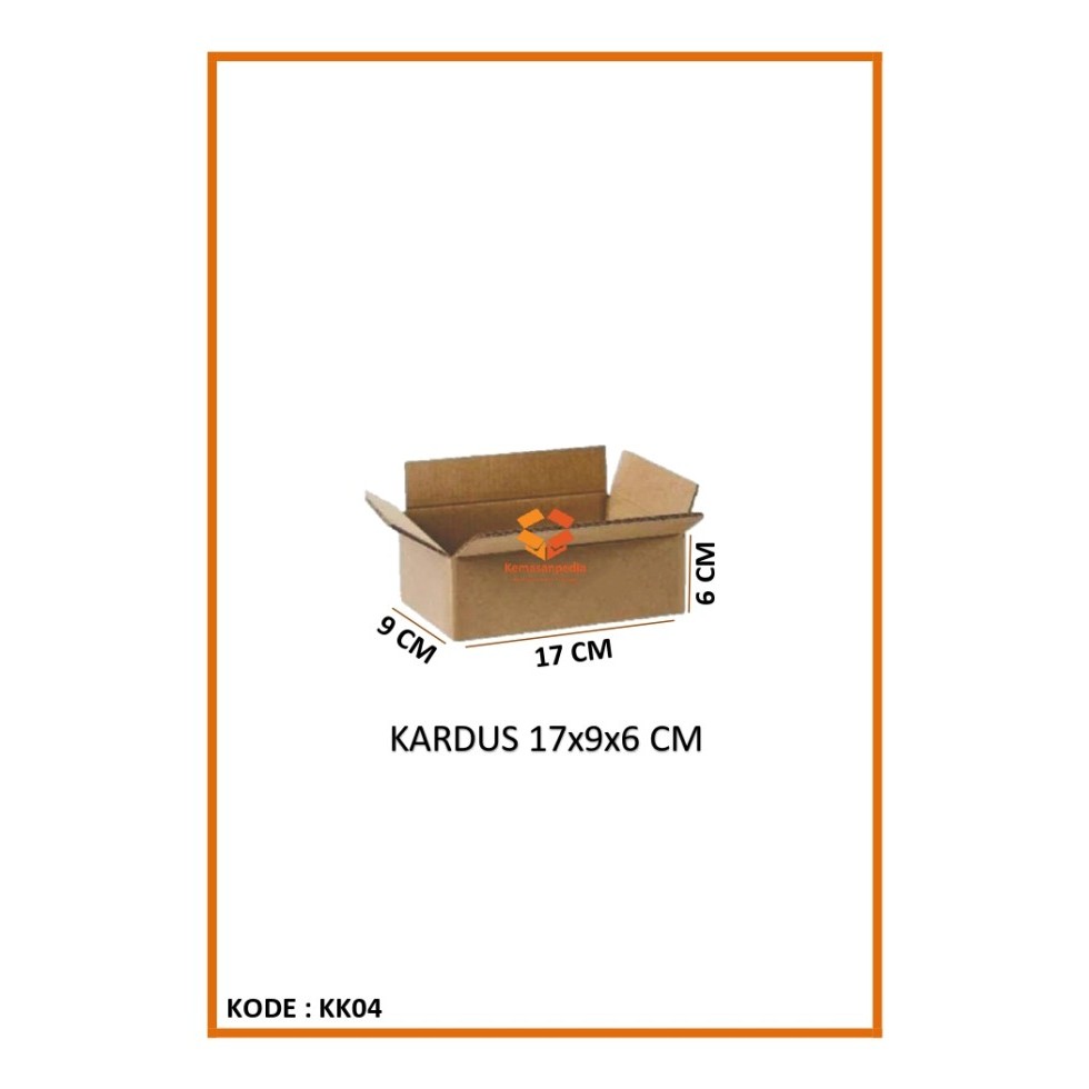 

Kardus 17x9x6 Cm Polos / Dus Dos Box Karton Kotak Kemasan Pack Packing