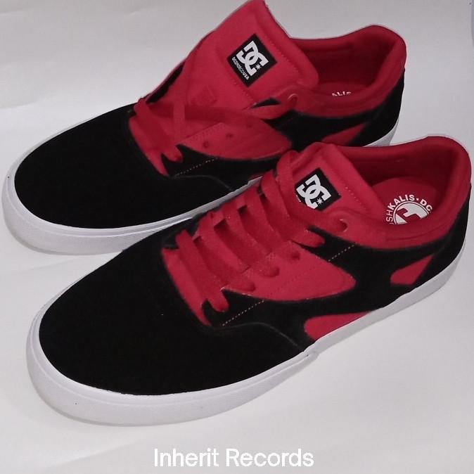 Sepatu DC Shoes Kalis Vulc Pro Model Skate Men's Josh Original OG size 47 31 Red Merah Black Hitam b