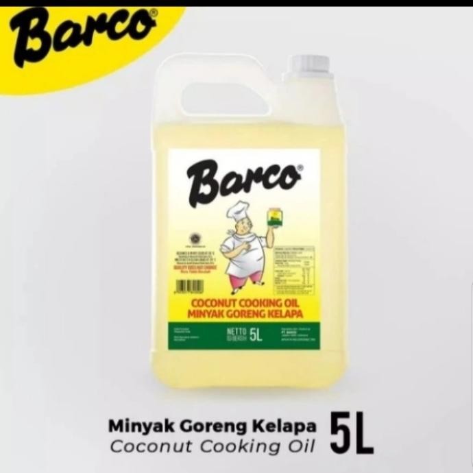 

Barco Minyak Goreng Kelapa 5 liter jerigen