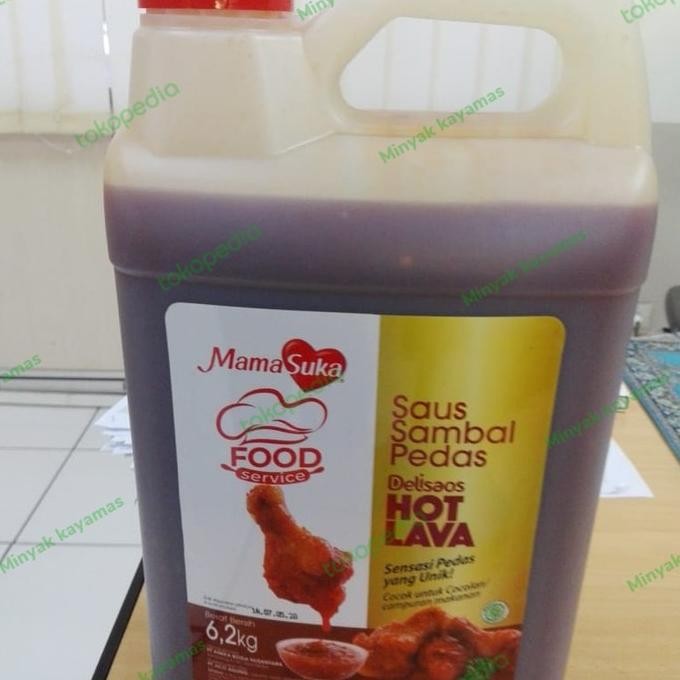 

Saos sambal pedas hot lava mama suka uk 6.2 kg