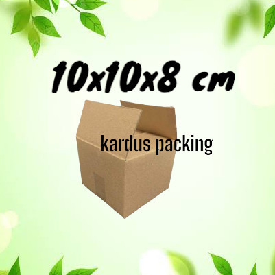 

Kardus packing 10x10x8 cm kerdus kemasan siap pakai dus luar polos