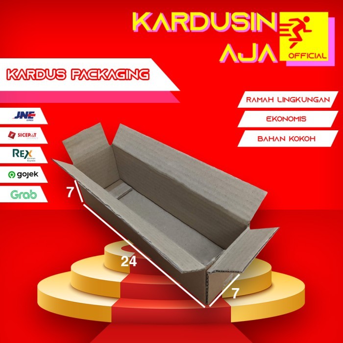 

24X7X7 CM KARDUS BOX PACKAGING PACKING KARTON DUS KOTAK SHEET POLOS