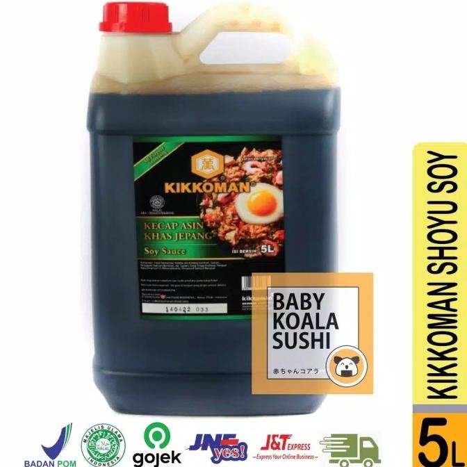 

5 LITER KIKKOMAN HALAL | Shoyu Kecap Asin Ala Jepang | Japan Soy Sauce