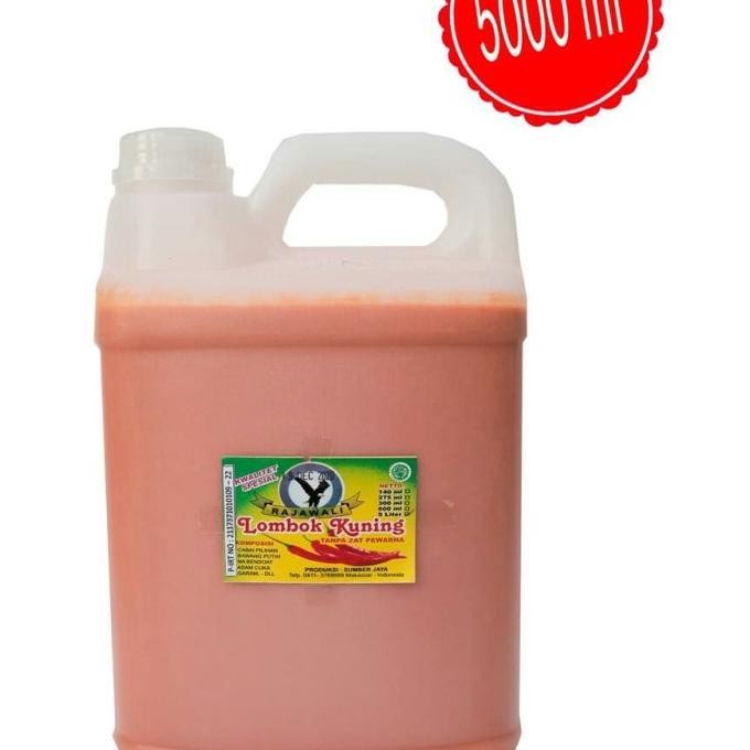 

Saos Sambal Kuning 5000 mL ( Sumber Jaya ) Rajawali