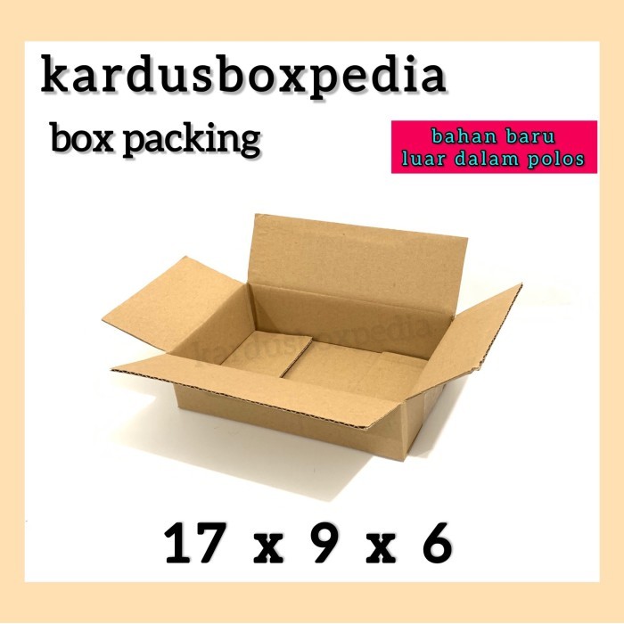 

corrugated box BARU 17x9x6 POLOS kardus/karton packing packaging