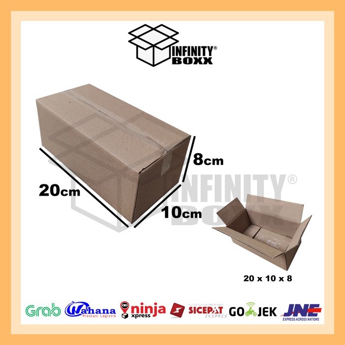 

kardus box BARU polos packaging packing 20x10x8 cm BARU POLOS