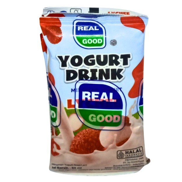 

S19087 REAL GOOD LYCHEE YOGURT DRINK 80ML X 5`S MAJU BERSAMA (20250213)