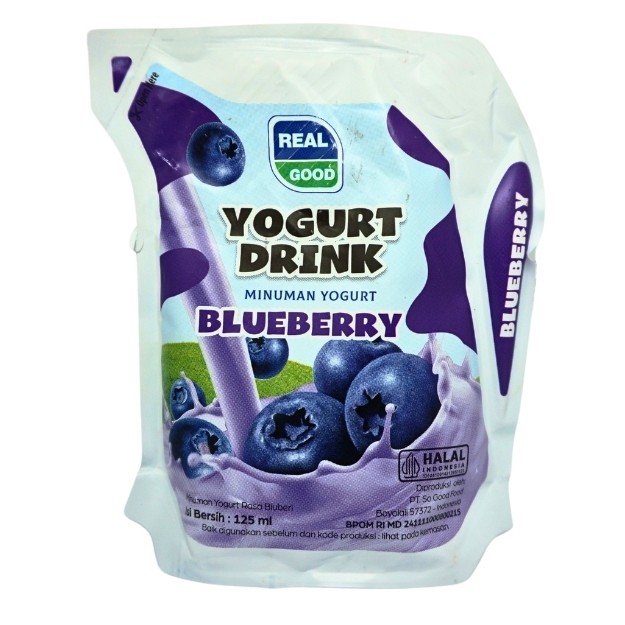 

S20904 REAL GOOD BLUEBERRY YOGURT DRINK 125ML MAJU BERSAMA (20250105)