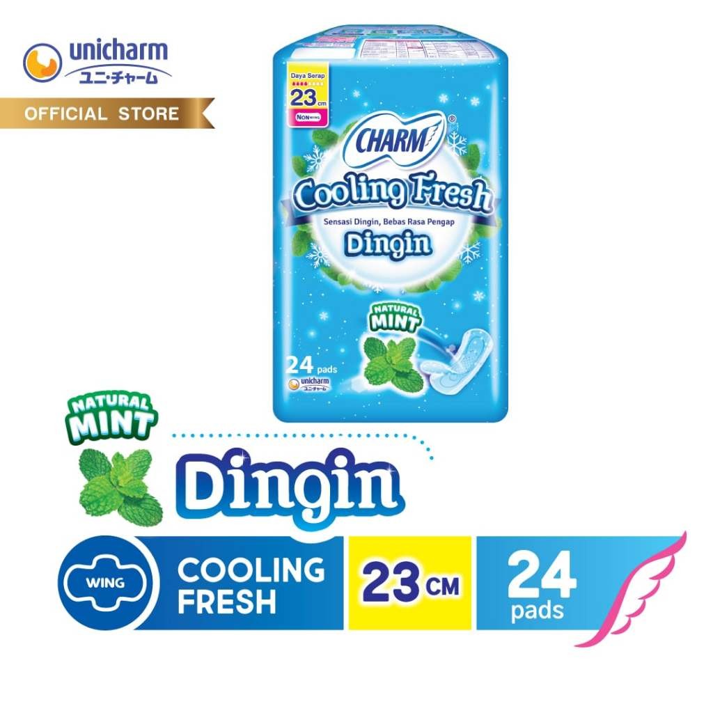 Charm Cooling Fresh 23cm Non Wing 24 Pads