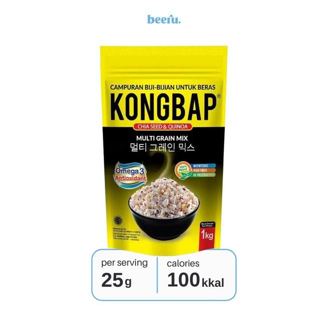 

Kongbap Multi Grain X Chia Seed & Quinoa Pouch 1 Kg