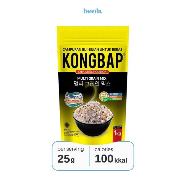 

Kongbap Multi Grain X Chia Seed & Quinoa Pouch 1 Kg