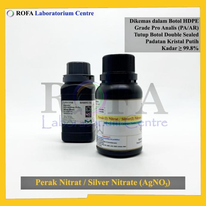Perak Nitrat / Silver Nitrate / Agno3 Merck 99,98% Eceran 1 Gram Original Dan Terpercaya