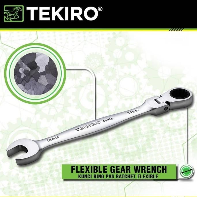 Dijual Kunci Ring Pas Flexible Rachet Tekiro 19 Mm