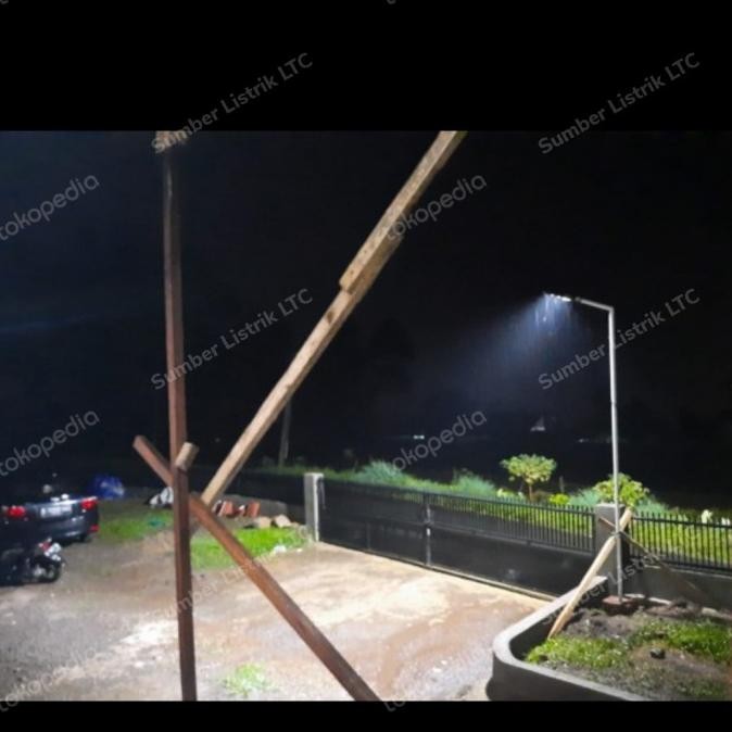 Lampu Jalan 100W + Tiang Lampu Pju Led Plus Tiang Lampu Komplit Tiang Original Dan Terpercaya
