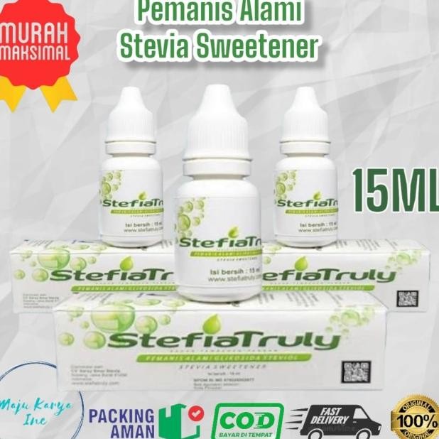 

Gula Stefia Truly / Pemanis Ala Stevia / Gula Tetes 15 Ml