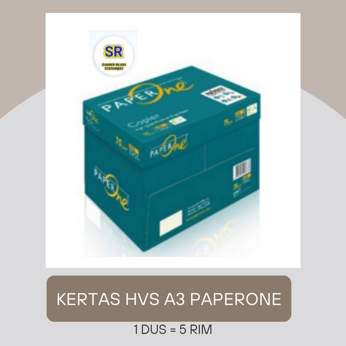 

KERTAS HVS A3 75 G PAPER ONE