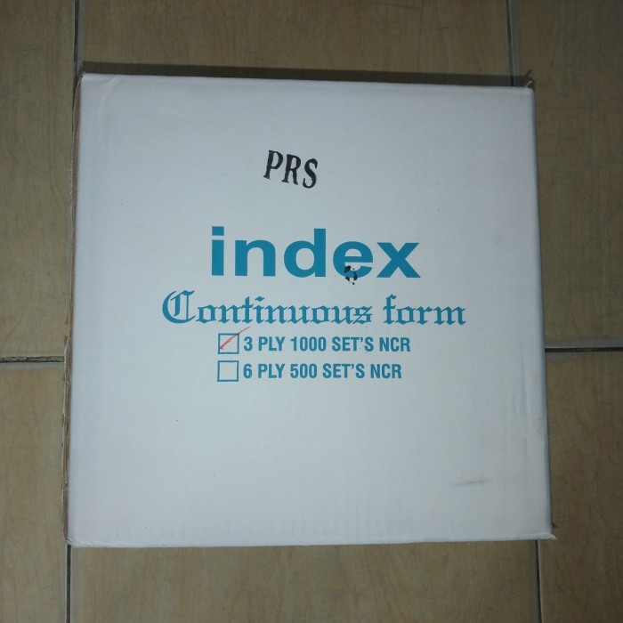 

Continuous Form 9.5 x 11/2 - 3Ply PRS NCR INDEX