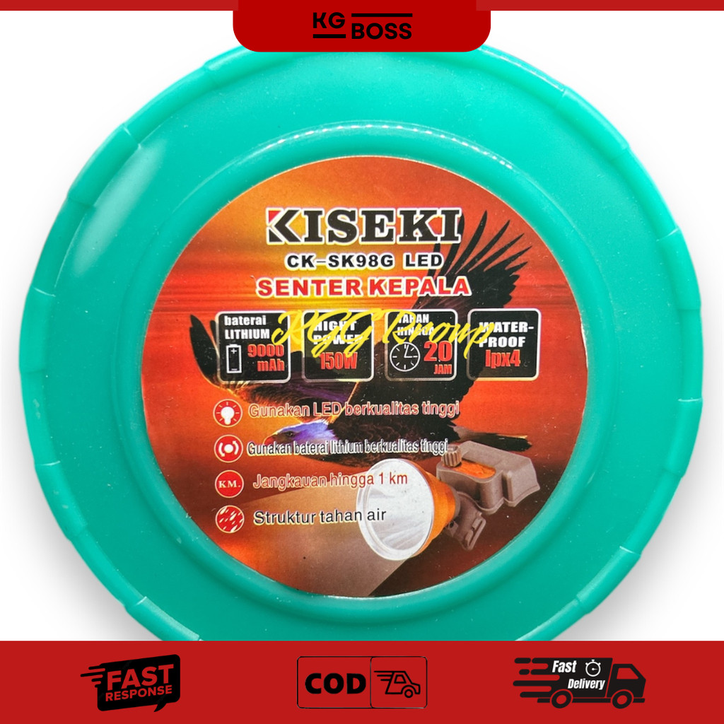 KISEKI SENTER KEPALA 150W CK SK 98G PUTIH HEADLAMP KISEKI CK SK98G