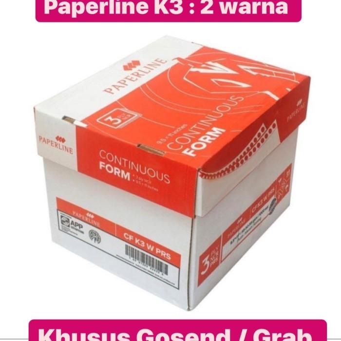 

kertas komputer paperline continuous 3 Ply : 2 Gosend/Grab Max : 2 Box