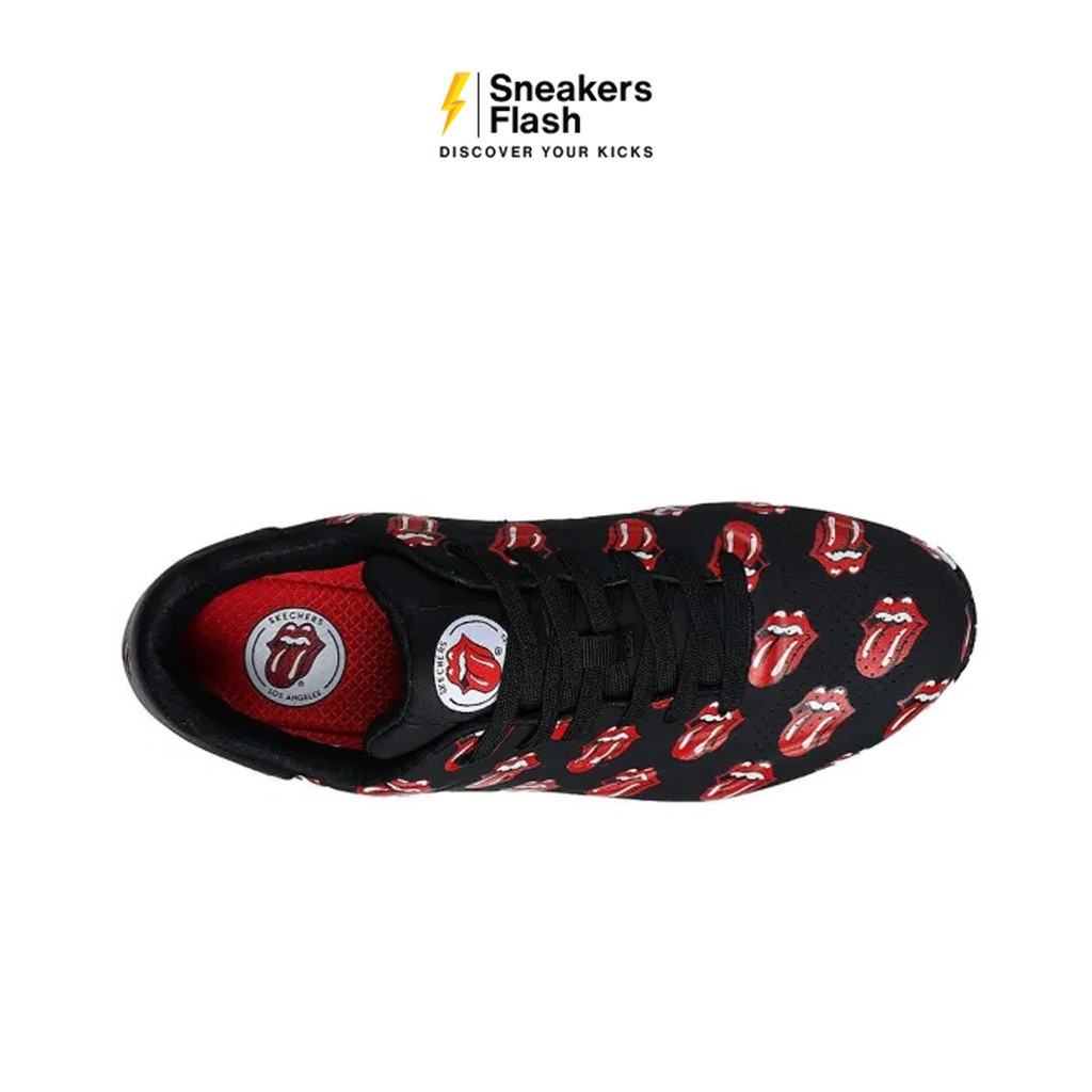 SKECHERS X Rolling Stones Uno Sepatu Sneakers Pria - 183101BKRD - Size 41