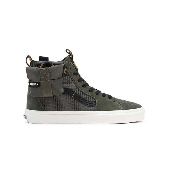 VANS Sk8-Hi Cmmnty Tactical Grape Leaf Sepatu Unisex - VN0A5JMOKCZ - Size 42.5