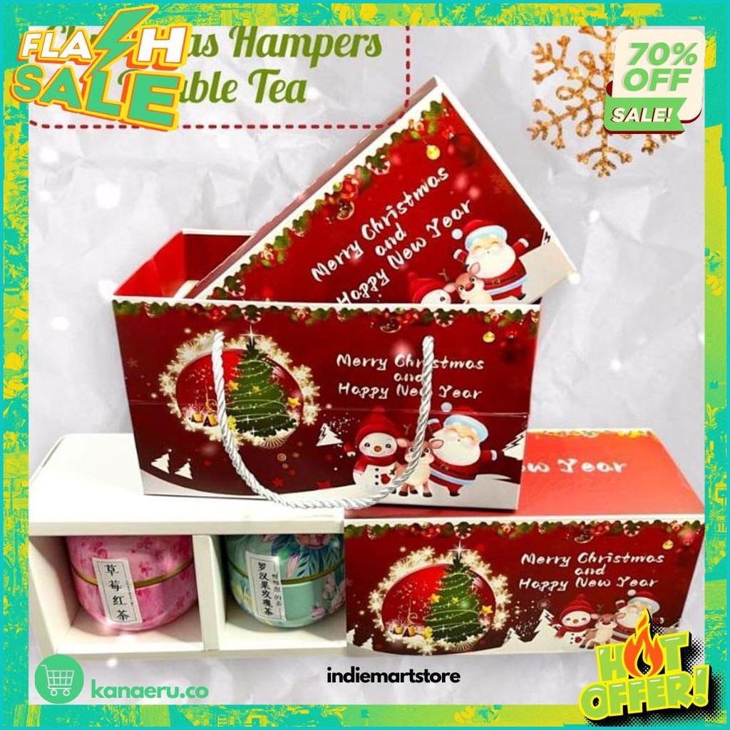 

Christmas Hampers Natal / Christmas Gift Kado Natal Duo Varian Tea Murah