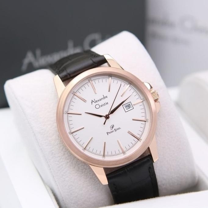 ALEXANDRE CHRISTIE AC1008 AC 1008 ROSEGOLD BLACK JAM PRIA ORIGINAL