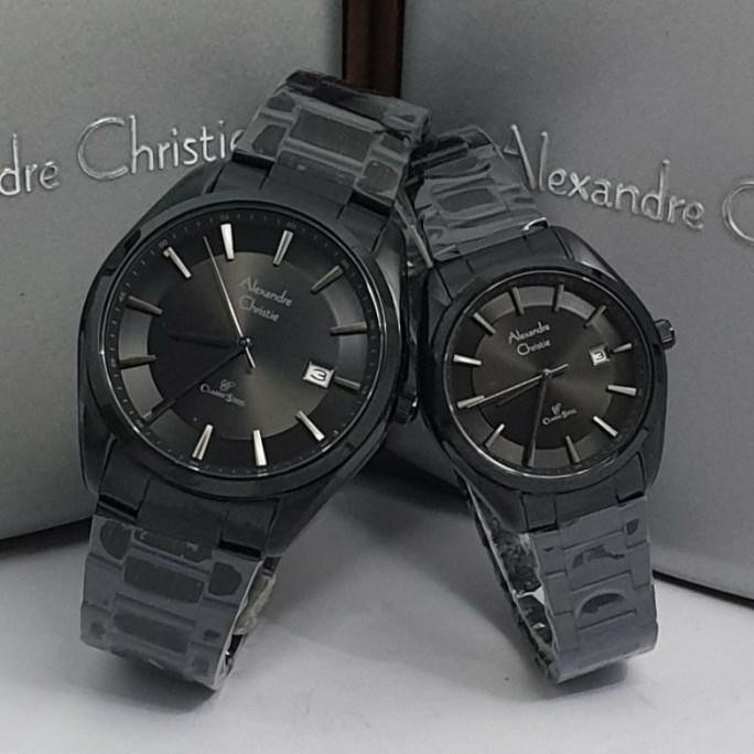 ALEXANDRE CHRISTIE AC8648 AC 8648 BLACK JAM PRIA WANITA ORIGINAL