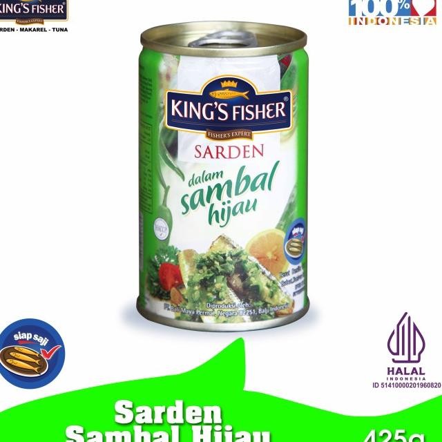 King'S Fisher Sarden Sambal Hijau Makanan Kaleng 425 G