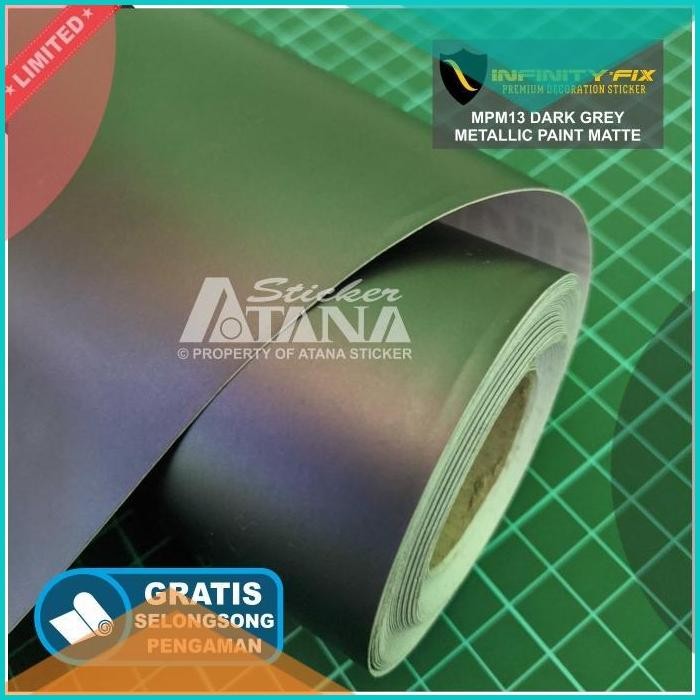 Skotlet Hitam Doff Metalik Scotlet Satin Dop Decal Stiker Motor Mobil