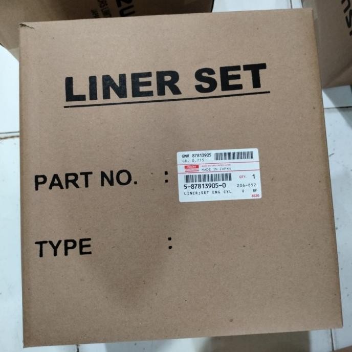 Spare Part Liner Set Kit Piston Ring Seher Isuzu Panther 2.5 Turbo Jpn  Ready