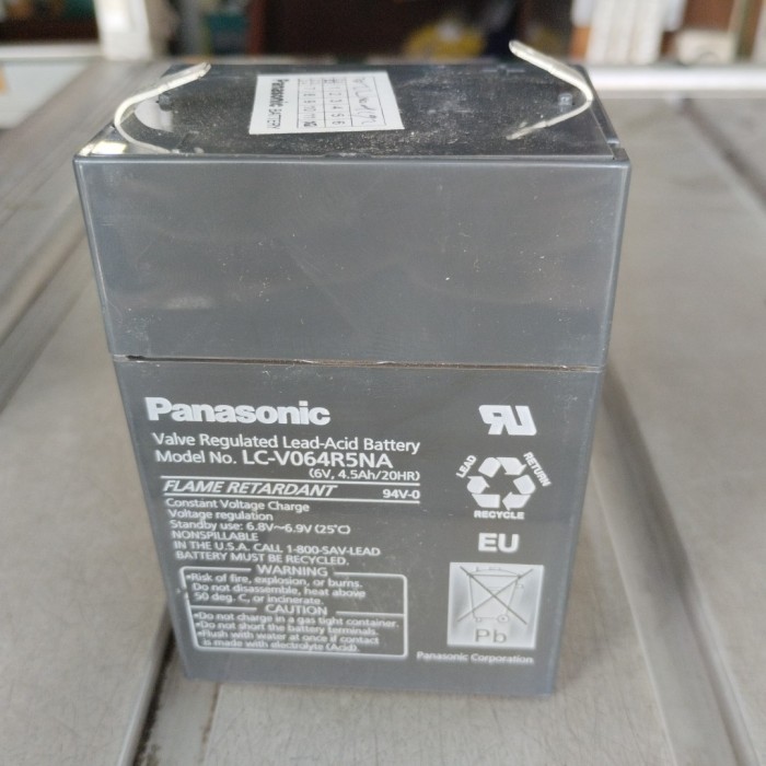 Baterai accu aki kering Panasonic 6 v buat timbangan digital ori