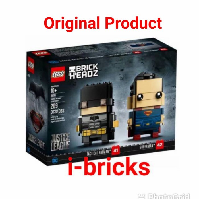 Lego brickheadz 41610 Tactical batman & superman