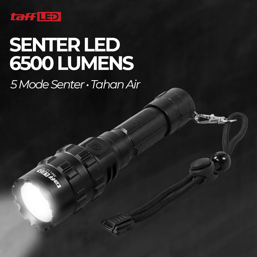 TaffLED Senter LED Torch Hunting Cree XM-L L2 6500 Lumens - 701