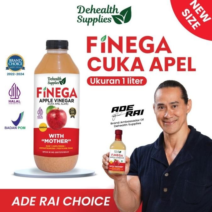 

FINEGA CUKA APEL 1000ML Kemasan Plastik