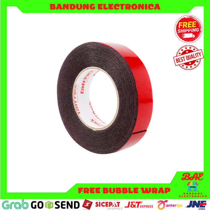 

NEW Tape Lakban Double Tape Foam Serbaguna Size 10m x 30mm
