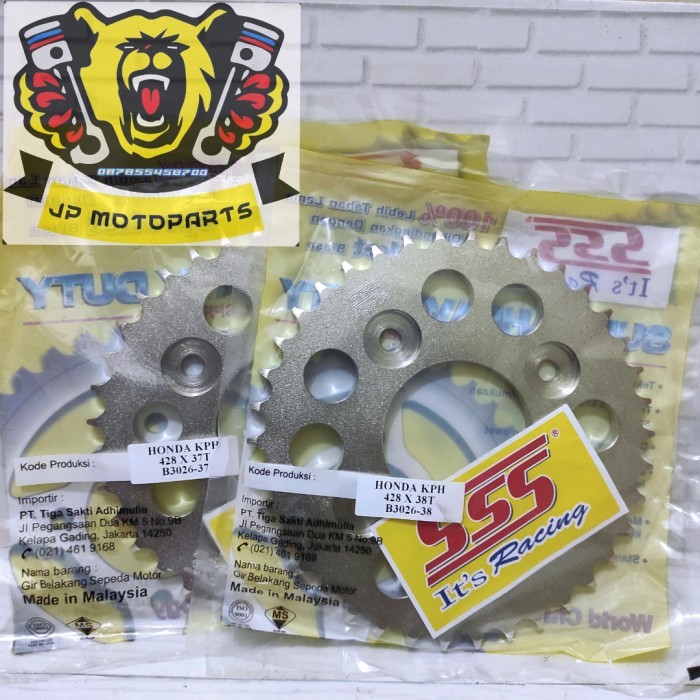 HARGA DISC - Gear Belakang SSS 428 KPH 36 37 38 39 40 Karisma Supra X 125 Blade GSX