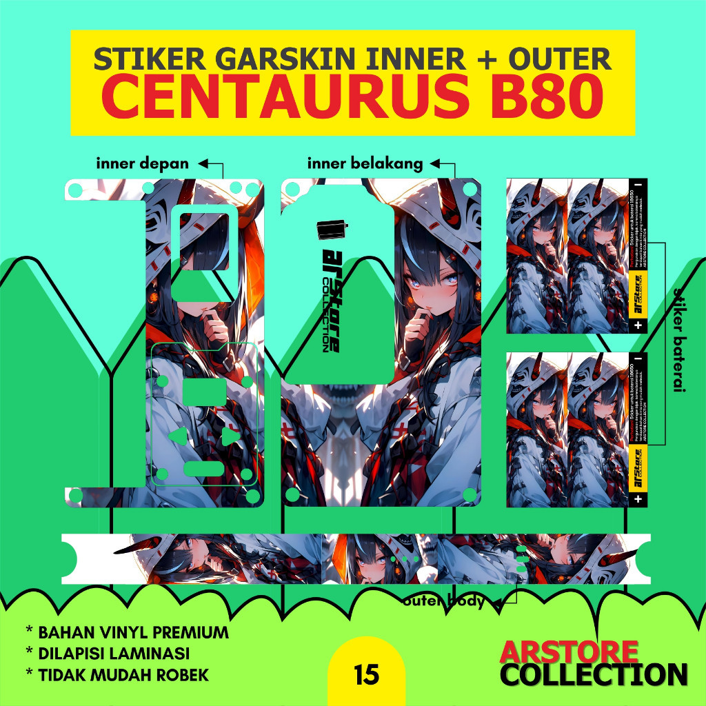 

Wrap* Stiker Label Centa B80 015 Wrap Skin Stiker Garksin CUSTOM Gratis (2pcs)