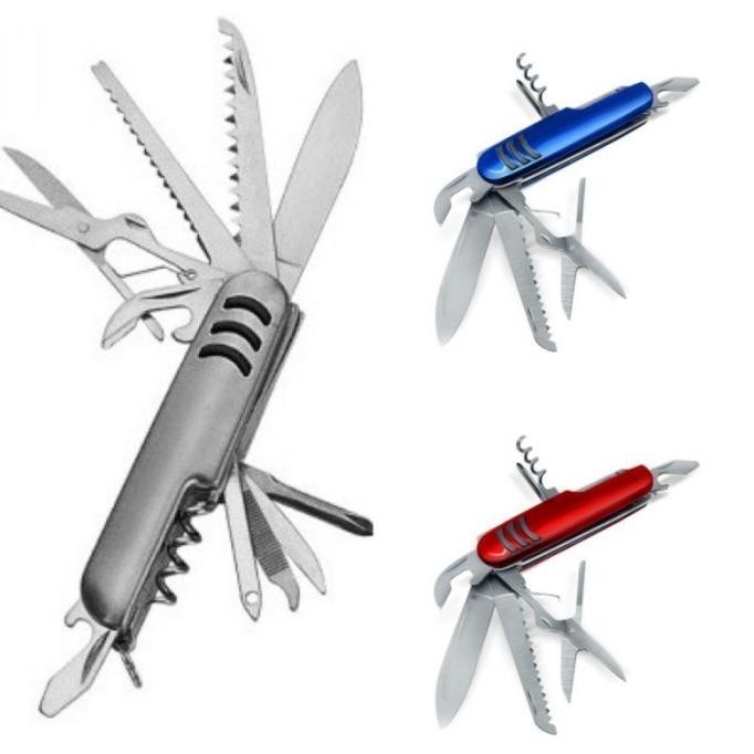 Alat Multifungsi Pisau Lipat Multifungsi 11 in 1 Tools Mini Folding Knife